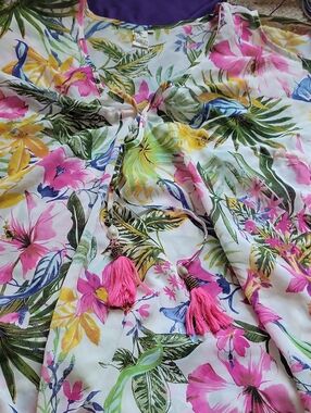 Tropical Floral Swim Coverup